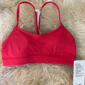 Lululemon orange size 4 sports bra, NWT